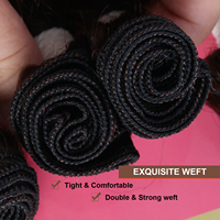 Extensions de cheveux synthétiques Julianna en gros, lot de 9 pièces, en fibres de protéines bio organiques, tissage bouclé birman