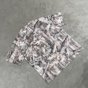 Camiseta <span class=keywords><strong>Oversize</strong></span> de Algodón Suave con Efecto Desgastado por el Sol, Estampado Digital Realtree Camo, Hombros Caídos y Corte Holgado, de Alta Calidad - Product Image 3