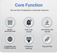Scanner de codes-barres 1D 2D QR portable sans fil USB pour paiement mobile, en stock, fourni par l'usine