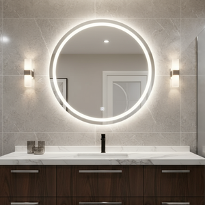 Lớn của nhà sản xuất không khung phòng tắm thông minh LED gương thiết kế hiện đại IP44 phao Kính Chống Bán Phá Giá Backlit tắm ánh sáng - Product Image 2