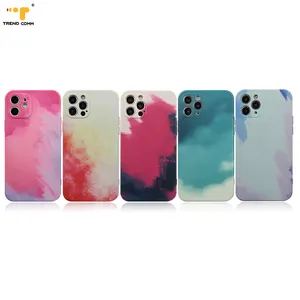 Tie Dye Phone Case For iPhone 12 12 Pro Soft Customized Gradient TPU Mobile Cover Printed