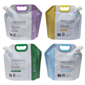 Bán buôn Chất lượng cao 1 gallon đứng lên túi có thể gập lại màu hồng trắng nhôm lá nước giải khát Túi chất lỏng với vòi - Product Image 6