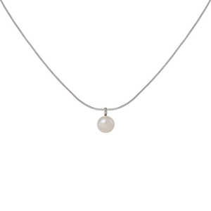 Collar con Colgante de Perla Natural de Diseño Delicado para Damas, Plata S925 - Product Image 2