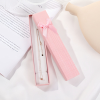 Boîte d'emballage personnalisée de haute qualité, boîtes de couverture paradis et terre à impression recyclable exquise pour collier avec ruban