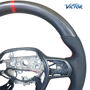 พวงมาลัยคาร์บอนไฟเบอร์สำหรับตกแต่งภายในรถยนต์ สำหรับ Honda CRV HR-V, <span class=keywords><strong>Civic</strong></span> รุ่นที่ 11 Type R FL5 <span class=keywords><strong>SI</strong></span>, Acura Integra Sport Upgrade - Product Image 4