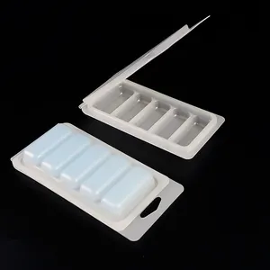 5 10 Snap Bar Wax Melts Clamshell Packaging Wax Melt Candle 10 Cavity Clamshell Packaging Wax Melt Package Box For Candle