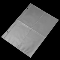 Album de rangement personnalisé format A5 en plastique PP 35pt avec pochettes à clip pour 4 cartes, idéal pour collection de cartes à collectionner, cartes de jeu et logo d'entreprise