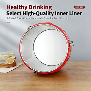Modern Stainless Steel Outdoor Insulated Barrel Extra Large 10L-30L-50L-70L Food <b>Container</b> Sustainable <b>Wine</b> Cooler - Product Image 4