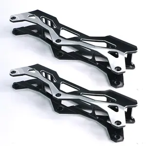 Montura de ruedas de aleación de aluminio CNC, soporte de chasis para patines de velocidad en línea, ajustable, personalizado, color negro, China