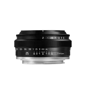 TTArtisan 25mm f2 Micro objectif semi-cadre pour Nikon Z Sony E Canon Fuji