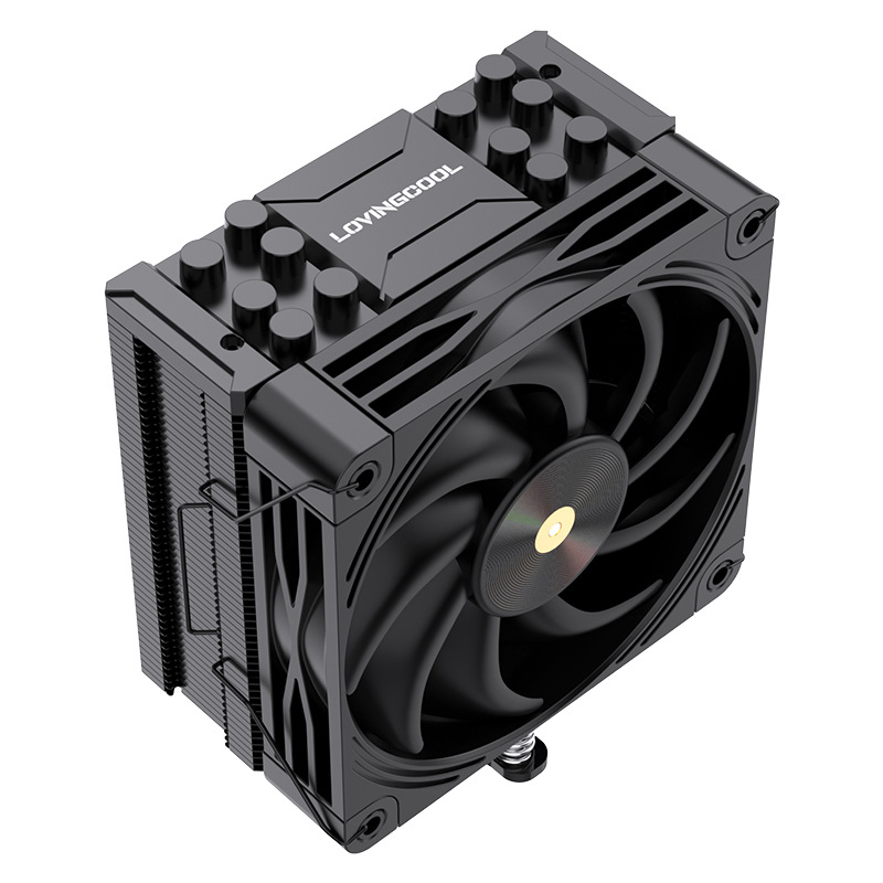 K600-black-six copper tube-single fan temp control small 4pin