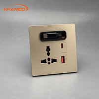 20W Hızlı Şarjlı Duvar USB Prizi Evrensel Cep Telefonu Şarj Prizi Çok Fonksiyonlu Duvar Prizi
