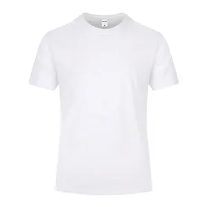 高品质100% 棉质空白男式t恤重量级超大库存t恤