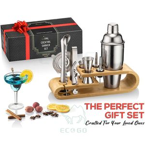 طقم شاكر ويسكي تصنعه بنفسك لحفلات الكوكتيل ، طقم ساقي للحانة المنزلية - Product Image 6