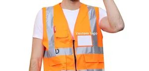 Safety Workwear Clothing Hi Vis Workwear Vest Construction High Visibility Workwear Reflective Vest
