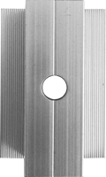 Collier de serrage intermédiaire en aluminium pour panneaux solaires photovoltaïques, idéal pour les systèmes de montage solaire sur toiture (vente en gros)