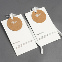 Etiquetas de Papel Personalizadas de Alta Gama OEM/ODM con Impresión en Lámina Dorada para Bolsos, Maletas y Zapatos