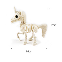 Drôle Spooky Figurine Jouet Haunt House Prop Licorne Squelette Effrayant Intérieur Extérieur Halloween Décor