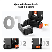 Cadre d'extension magnétique K&F Concept pour DJI Osmo Pocket 4P/4/3, cage de protection en alliage d'aluminium avec conception à dégagement rapide