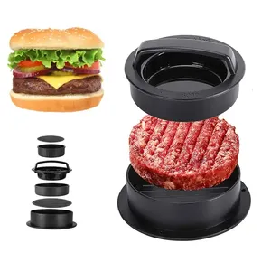 Factory Wholesale 3 In 1 Multifunctional Meat Beaf Mold Non-Stick Burger Meat Burger Press