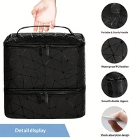 Grande trousse de toilette japonaise en PVC pour cosmétiques liquides, étanche, portable, pour vernis à ongles, manucure, gel de beauté, idéale pour les voyages