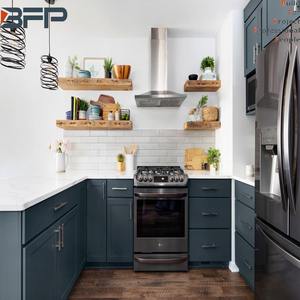 Panneau à Shaker de couleur, en bois massif, peint, mat, <span class=keywords><strong>gris</strong></span> foncé, pour armoires de <span class=keywords><strong>cuisine</strong></span>, 50 pièces - Product Image 2