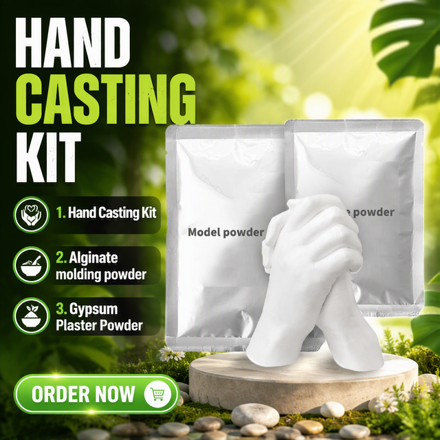 Hand Casting Kit Alginate Molding Powder Keepsake Plaster Hand Mold Casting Kit Clay Hand Molding Kit for Family