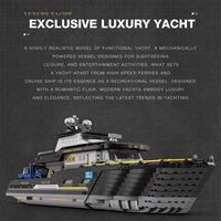 Reobrix 66103, 40 Piezas, Serie de Barcos, Yate de Lujo, Bloques de Construcción, Modelo de Juguete Educativo Técnico, Regalo Festivo, Escala 1:8