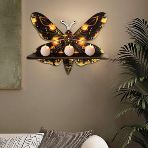 Großhandel kreative Holz Schmetterling Regal graviert Ostern Atmosphäre Dekoration Requisiten Duft kerzenhalter Art <span class=keywords><strong>Wings</strong></span> Dekor - Product Image 1