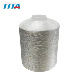 Toptan fabrika 210D/2 210D/3 yüksek mukavemetli Filament Polyester dikiş ipliği için ayakkabı/çanta/deri