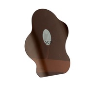 Boîte à fleurs carrée moderne en acrylique effet miroir, épaisseur de panneau personnalisable, très transparente, montage facile, autoportante pour intérieur