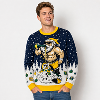 Pull de Noël moche pour homme, tricoté, pour adulte, saison hivernale, du fabricant OEM