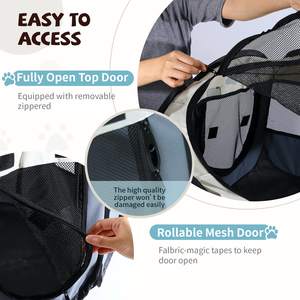 No es fácil de rascar, corralito portátil para mascotas, corralito para <span class=keywords><strong>perros</strong></span>, carpas plegables para mascotas para cachorros, <span class=keywords><strong>perros</strong></span>, gatos, interiores, viajes al aire libre, uso para acampar - Product Image 4