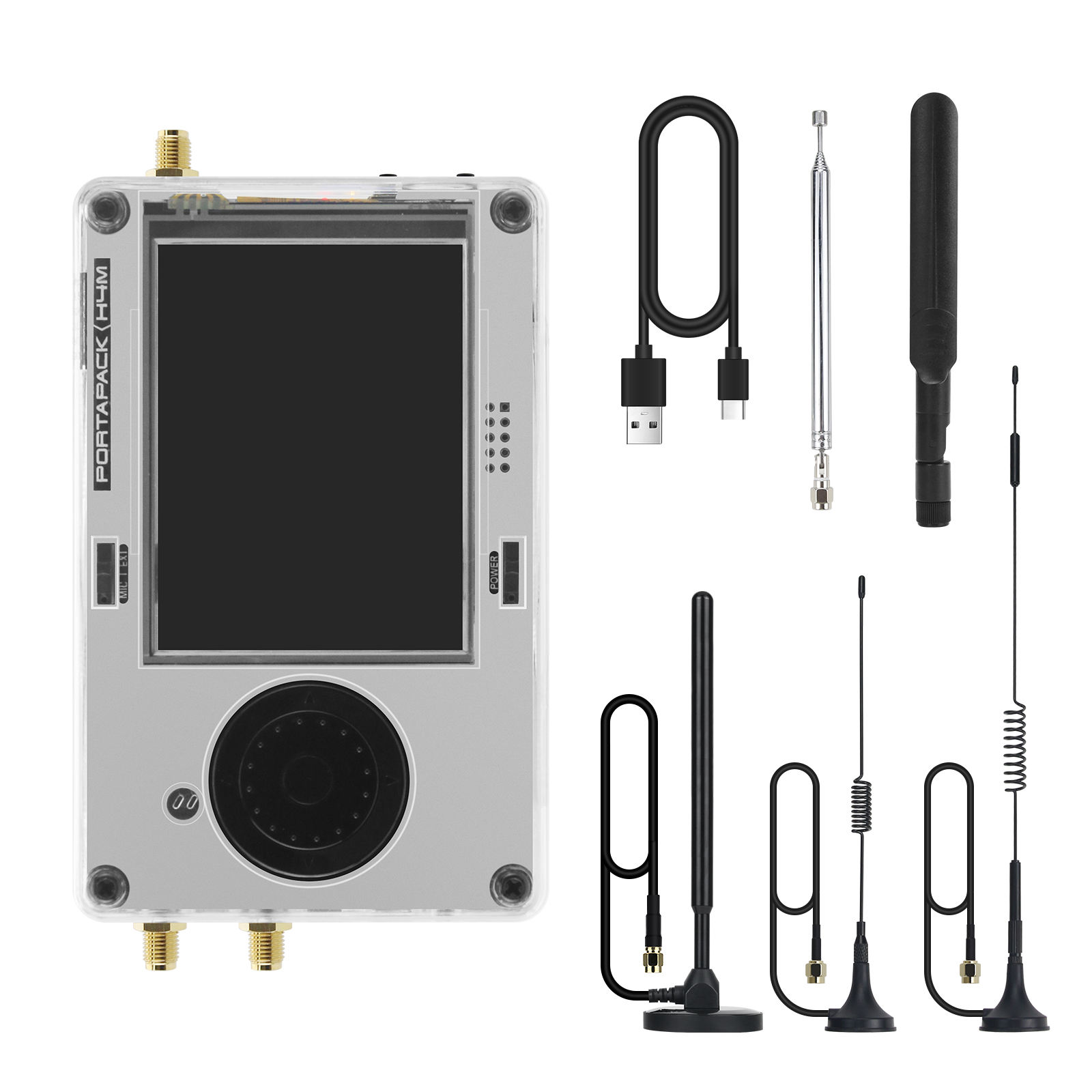 受信機 HackRF One & PotaPack H4M and R10C HackRF One R9C + PortaPack H4MS V2.2.0 SDR Radio MAX2837 with 5