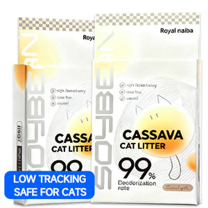 Lettiera per Gatti Facile da Pulire in Cassava, Lettiera Agglomerante Forte, Vendita all'Ingrosso 6L/10L Sabbia per Gatti - Product Image 1