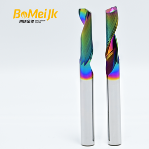 BoMeiJK Fraise CNC à une seule dent de qualité supérieure, revêtement DLC, alliage premium, support OEM personnalisé pour l'aluminium et les métaux tendres - Product Image 4
