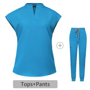 Vente chaude Scrub Costumes Stretch Respirant Femmes Ensembles Jogger Soins Infirmiers Élastique Personnalisé En Gros Hôpital Infirmière Uniforme - Product Image 4