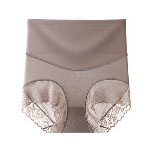 Culotte gainante post-partum pour femme, taille XL, en nylon, sans couture, avec bords roulés, couleur unie, logo à la taille, haute qualité - Product Image 1