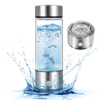 Machine à ioniser l'eau à l'hydrogène portable rechargeable, technologie PEM SPE, génère 2000 ppb d'hydrogène, bouteille d'eau à l'hydrogène en 3 minutes