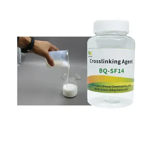 BQ-SF14 agen Crosslinking tahan air dalam kain tekstil menggunakan agen Crosslinking minyak silikon bantu tekstil tahan air