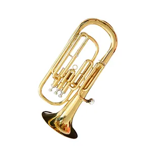 Factory Price Gold Lacquer Brass Eb Marching Professional Euphonium Compensating