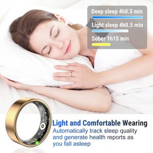 Hot bán vòng thông minh thép không gỉ IP68 thể thao không thấm nước ngủ giám sát máu Oxy Heart Rate Tracker cử chỉ ứng dụng điều khiển - Product Image 5