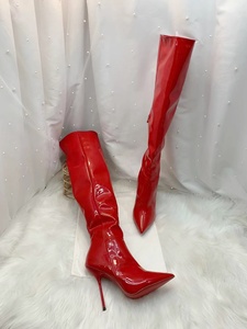 Custom-made Western Over-the-Knee High <b>Heeled</b> Stiletto Boots Waterproof Fashion Design for Women Autumn/Winter - Product Image 3