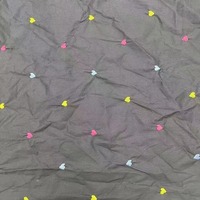 Penjualan Langsung Pabrik Kain Hanfu Gaya Kuno Rajutan Katun Chiffon Bordir Renda Trim Motif Hati Kecil