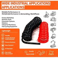 Tuyau pneumatique enroulé à haute élasticité, résistant à l'usure, en PU flexible pour frein à air de camion et remorque, fourni par l'usine