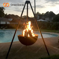 BARBECUE en plein air Grande Pendaison Conception Personnalisée bol à Feu Chaudron Foyer