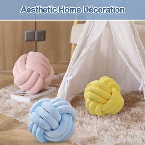 27cm Handmade Cushions for Bedroom Sofa Couch Soft Home Decorative Throw Pillows Cushion Round Pillow Ball - Product Image 4