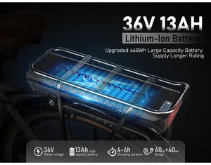 Vélo électrique hybride pour femmes SAMEBIKE Graceful 28 pouces en alliage d'aluminium, puissant, 36V 13Ah, longue autonomie, populaire en Europe - Product Image 5