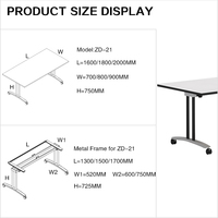 Table Pliante Portable Modèle Hot Sale – Bureau Mobile pour Salle de Classe, Bureau, Salle de Formation