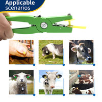 Nouvelle étiquette d'oreille pour moutons HED-ET102, étiquette d'oreille pour chèvres Bacorde, pour utilisation en ferme, matériau TPU, suivi des animaux